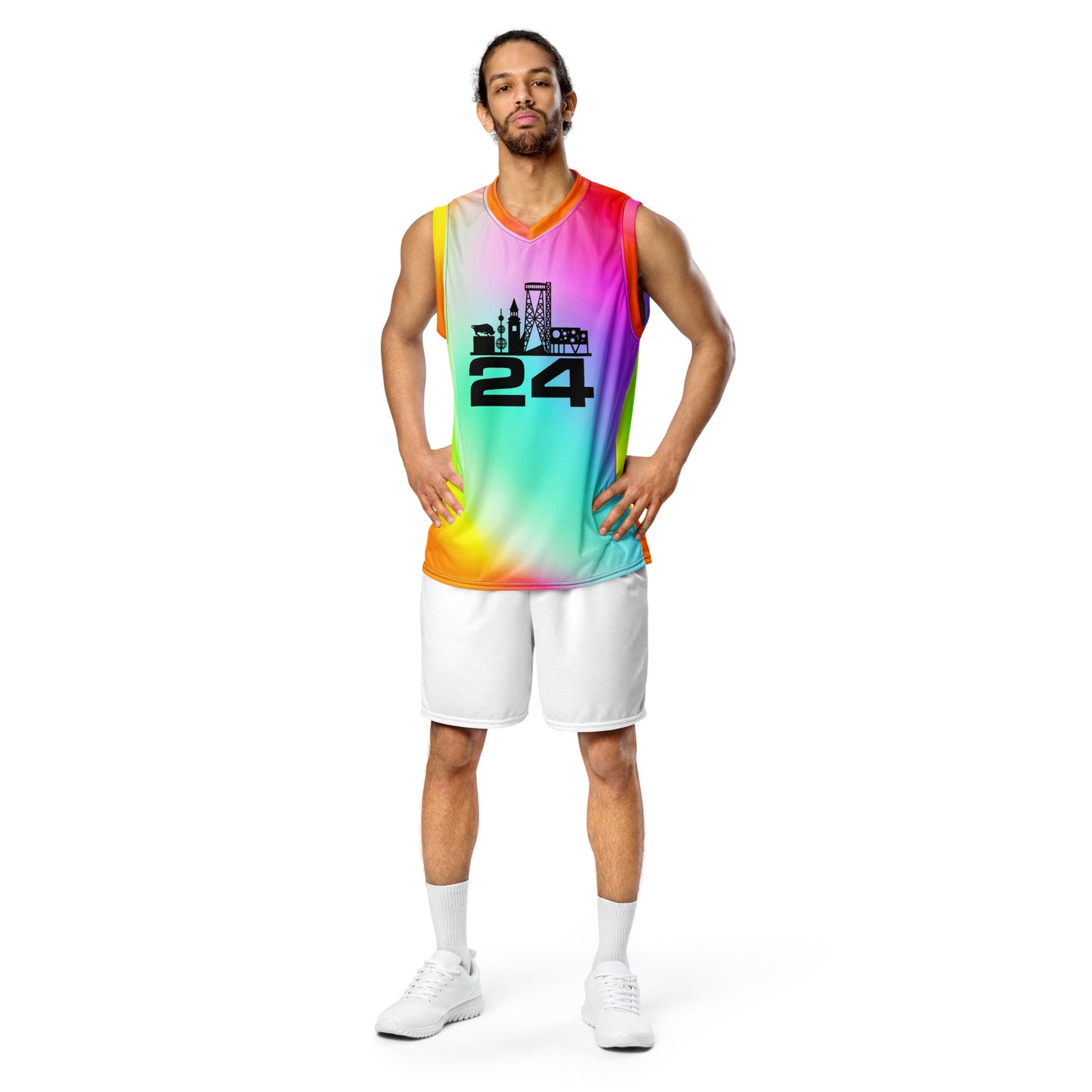 Aalborg Pride 24 Recycled unisex basketball jersey